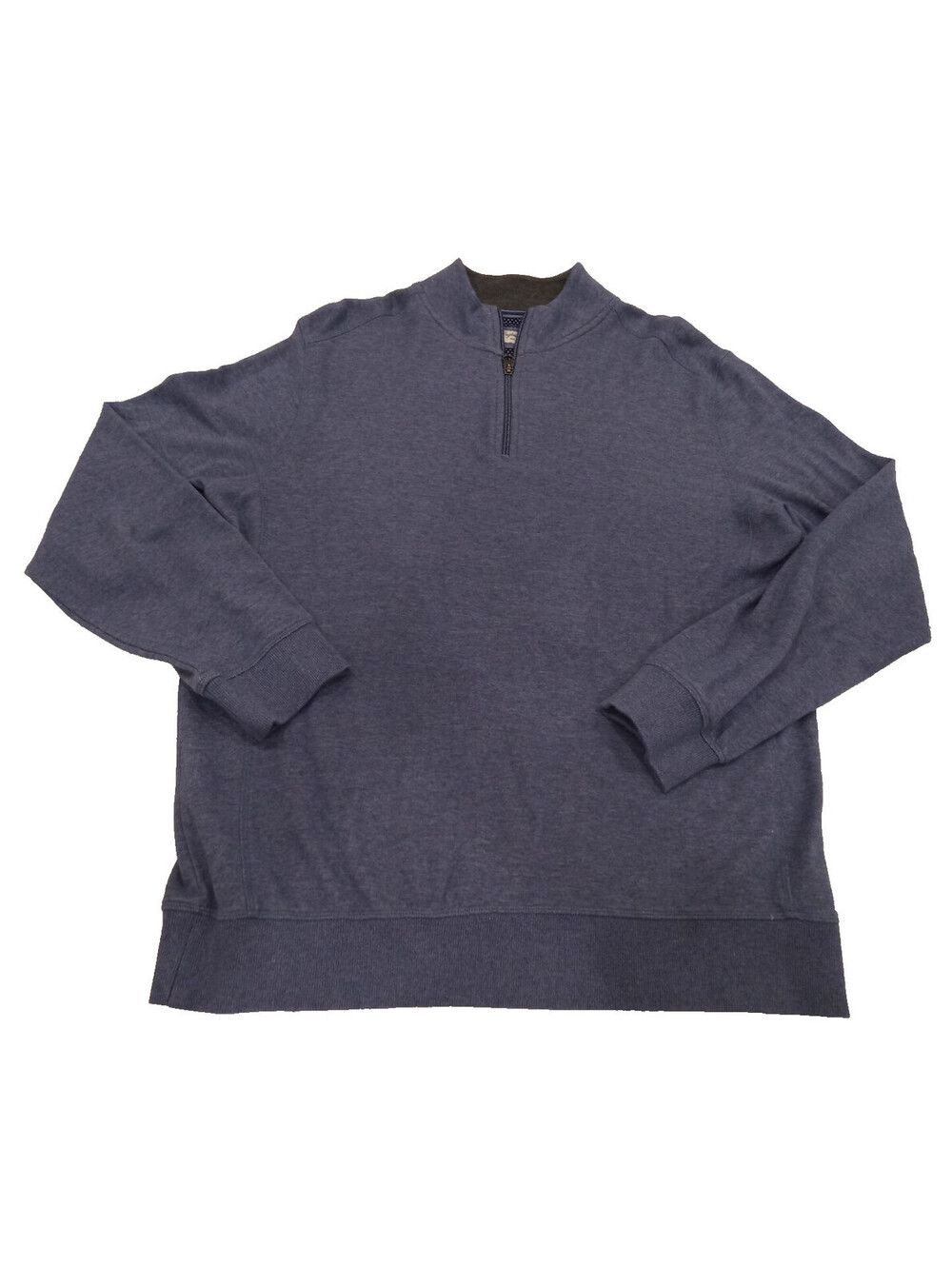 English Laundry Flex 1/4 Zip Pullover Mens Large Blue Textured Knit